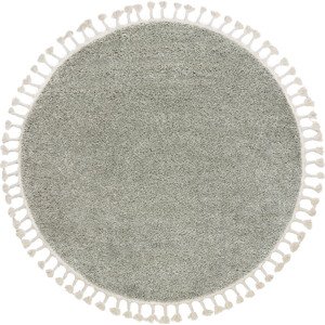Dywany Łuszczów Kusový koberec Berber 9000 green kruh Rozměry koberců: 120x120 (průměr) kruh
