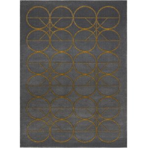 Dywany Łuszczów Kusový koberec Emerald 1010 grey and gold Rozměry koberců: 80x150