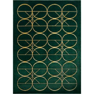 Dywany Łuszczów Kusový koberec Emerald 1010 green and gold Rozměry koberců: 80x150