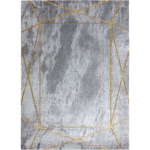Dywany Łuszczów Kusový koberec Emerald 1022 grey and gold Rozměry koberců: 80x150