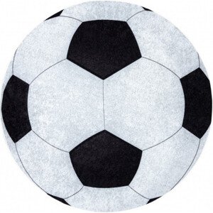 Dywany Łuszczów Dětský kusový koberec Junior 51553.802 Football Rozměry koberců: 120x120 (průměr) kruh