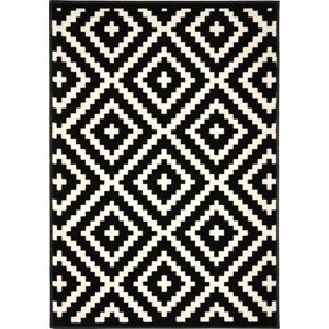 Alfa Carpets Kusový koberec Gloria new black/cream Rozměry koberců: 80x150