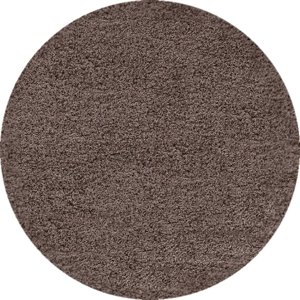 Ayyildiz koberce Kusový koberec Dream Shaggy 4000 Mocca kruh Rozměry koberců: 120x120 (průměr) kruh