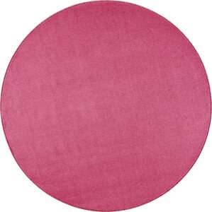Hanse Home Collection koberce Kusový koberec Nasty 101147 Pink kruh Rozměry koberců: 133x133 (průměr) kruh