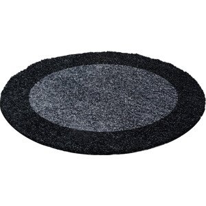Ayyildiz koberce Kusový koberec Life Shaggy 1503 anthracit kruh Rozměry koberců: 160x160 (průměr) kruh