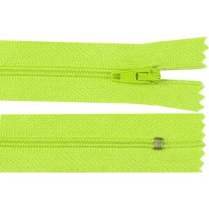 Spirálový zip šíře 3 mm délka 25 cm pinlock Varianta: 231 zelená elektrická neon, Balení: 1 ks