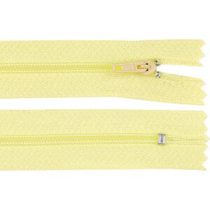 Spirálový zip šíře 3 mm délka 25 cm pinlock Varianta: 108 žlutá narcisová světlá, Balení: 1 ks