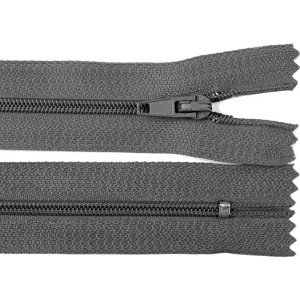 Spirálový zip šíře 3 mm délka 20 cm autolock Varianta: 312 šedá tmavá, Balení: 1 ks