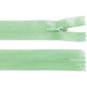 Spirálový zip skrytý šíře 3 mm délka 40 cm dederon Varianta: 249 zelená vodová, Balení: 1 ks