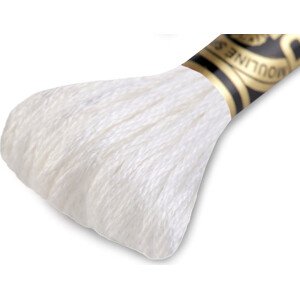 Vyšívací příze DMC Mouliné Spécial Cotton Varianta: BLANC bílá mléčná, Balení: 1 ks