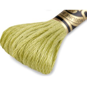 Vyšívací příze DMC Mouliné Spécial Cotton Varianta: 472 light zelená khaki sv., Balení: 1 ks