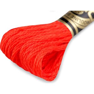 Vyšívací příze DMC Mouliné Spécial Cotton Varianta: 606 červená šarlatová, Balení: 1 ks