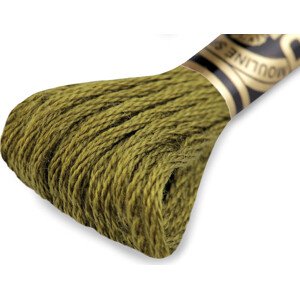 Vyšívací příze DMC Mouliné Spécial Cotton Varianta: 730 soft zelená khaki, Balení: 1 ks