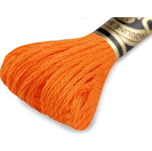 Vyšívací příze DMC Mouliné Spécial Cotton Varianta: 740 oranžová střední, Balení: 1 ks