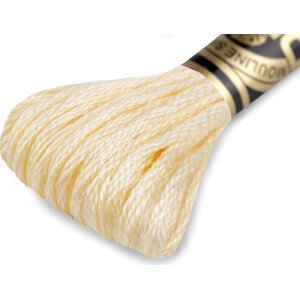 Vyšívací příze DMC Mouliné Spécial Cotton Varianta: 3823 žlutá nejsv., Balení: 1 ks