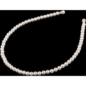 Perlová čelenka do vlasů Varianta: 2 (Ø6 mm) perlová, Balení: 20 ks