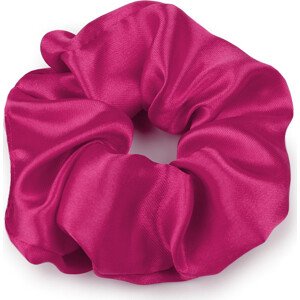 Saténová scrunchie gumička do vlasů Varianta: 27 pink, Balení: 1 ks