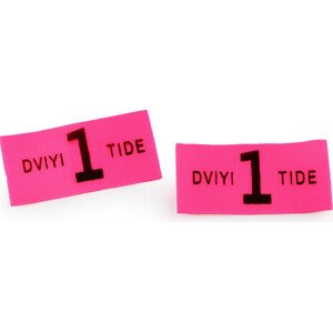 Nášivka / štítek softshell Varianta: 3 růžová neon, Balení: 10 ks