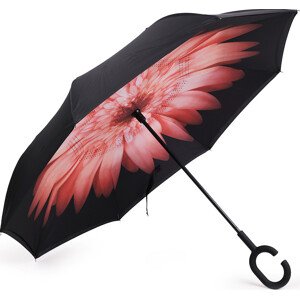 Obrácený deštník dvouvrstvý Varianta: 7 růžová květ, Balení: 1 ks