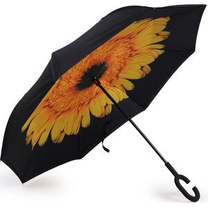 Obrácený deštník dvouvrstvý Varianta: 9 oranžovožlutá slunečnice, Balení: 1 ks