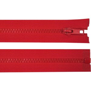 Kostěný zip šíře 5 mm délka 45 cm bundový Varianta: 148 červená, Balení: 1 ks