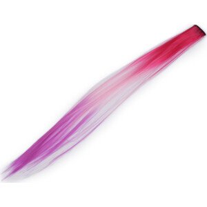 Pramen vlasů s clip-in hřebínkem Varianta: 2 pink fialová, Balení: 1 ks
