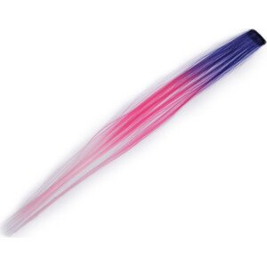 Pramen vlasů s clip-in hřebínkem Varianta: 4 fialová tmavá růžová, Balení: 1 ks