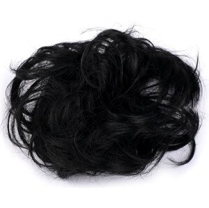 Gumička s vlasy Varianta: 4 černá, Balení: 1 ks
