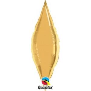 Qualatex 38" fóliový balónek QL Taper, zlatý