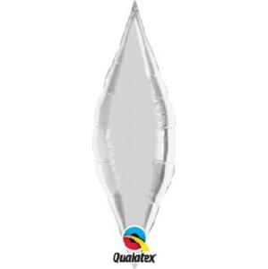 Qualatex 38" fóliový balónek QL Taper, stříbrný
