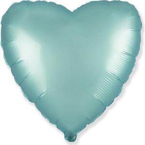 Flexmetal Fóliový balónek 18" FX - Srdce (satén pastelově světle modrý)