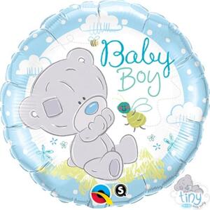 Qualatex Fóliový balónek 18" QL CIR " Tiny Tatty Teddy Baby Boy