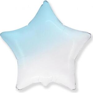 Flexmetal Fóliový balónek 18" FX - Hvězda (bílo-modrý gradient)