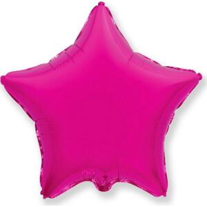 Flexmetal Fóliový balónek 18" FX - "Star" (tmavě růžový)