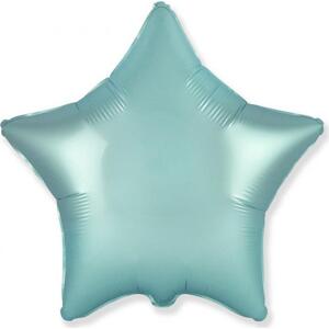 Flexmetal Fóliový balónek 18" FX - Star (satén pastelově světle modrý)