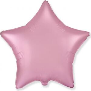 Flexmetal Fóliový balónek 18" FX - Star (satén pastelově světle růžový)