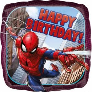 Amscan Fóliový balónek 18" SQR "Spiderman Happy Birthday
