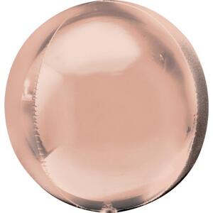 Amscan Fóliový balónek ORBZ - Jumbo koule, růžová a zlatá