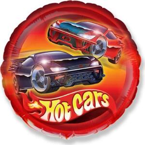 Flexmetal Fóliový balónek 18" FX - "Hot Cars" (kulatý)