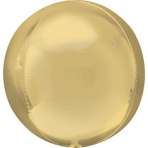 Amscan ORBZ fóliový balónek - bílo-zlatá koule/ 1 ks.