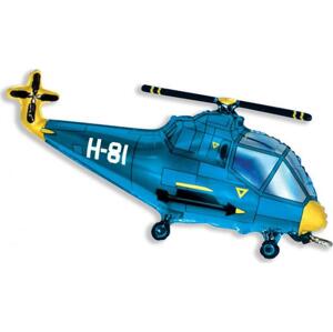 Flexmetal Fóliový balónek 24" FX - "Helicopter" (modrý)