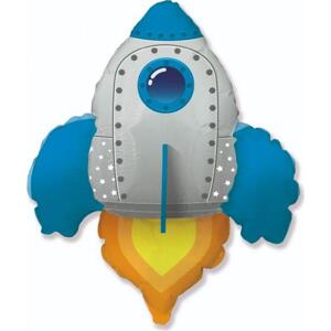 Flexmetal 24palcový fóliový balónek FX - Rocket (modrý)