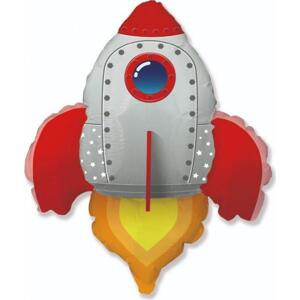 Flexmetal 24palcový fóliový balónek FX - Rocket (červený)