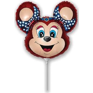Flexmetal Fóliový balónek 14" FX - "Babsy Mouse" (červený)
