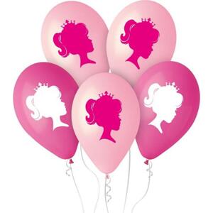 Prémiové balónky My Pink World - In Crown, 12"/ 5 ks.