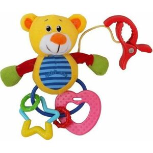 Plyšová hračka s chrastítkem Baby Mix medvěd