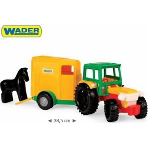 WADER Traktor s přívěsem pro koně
