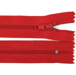 Spirálový zip šíře 3 mm délka 18 cm autolock Varianta: 148 červená, Balení: 1 ks