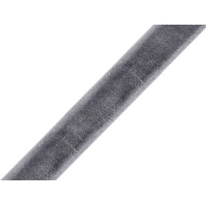 Sametová stuha šíře 9 mm Varianta: 5 šedá, Balení: 3 m