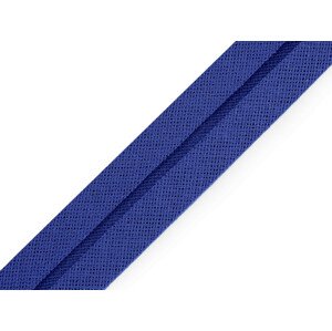 Šikmý proužek bavlněný šíře 20 mm zažehlený Varianta: 5 / 16 modrá safírová, Balení: 1 m
